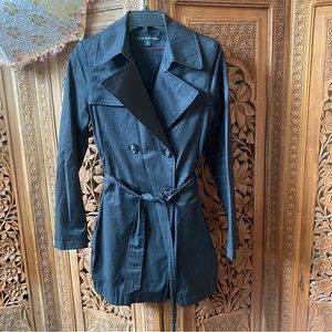 Via Spiga jacket coat raincoat black EUC